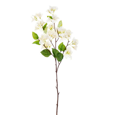 41" Cream Bougainvillea Spray. It measures 41 inches tall. Each bag includes three pieces.