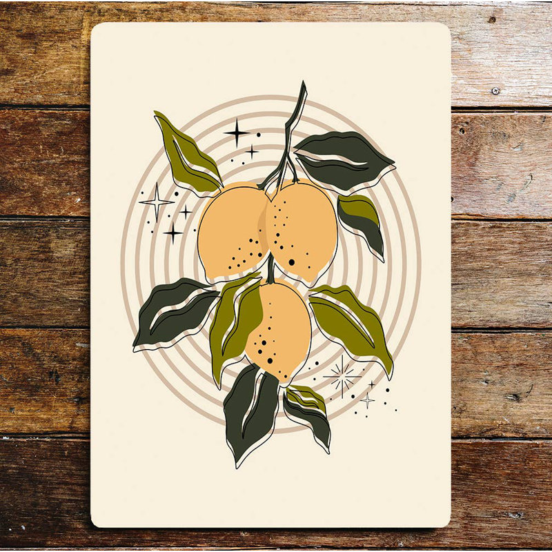 Food & Beverage Wall Decor on Metal, 80" H x 60" W