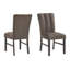 Ensemble de 2 chaises de salle à manger rembourrées en velours Roundhill Furniture Strata