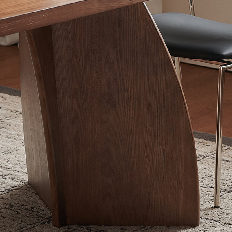 Table de salle à manger rectangulaire en bois massif minimaliste, H 29,52 po x L 94,48 po x l 43,3 po