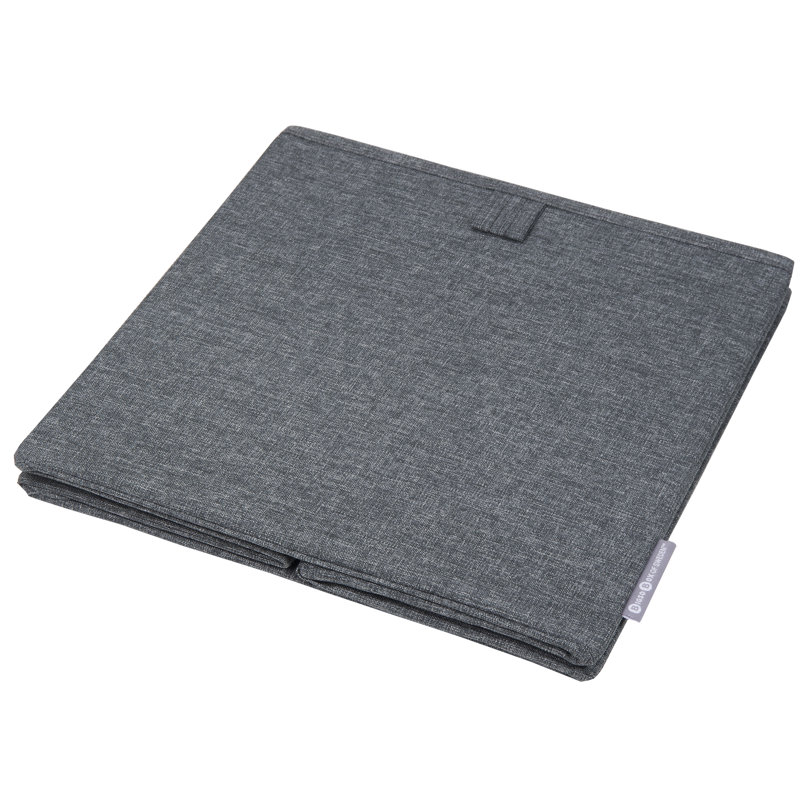 Bigso Soft Multi Purpose Foldable Cube Storage Box, Gray