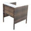 Chaise avec accoudoirs avec coussin Leiston
