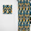 Motif à chevrons or et bleu Splendor - Rideau à chevrons - Rideau obscurcissant - 1 panneaux-107561828