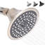 Pomme de douche spa simple à fonction réglable de luxe à finition nickel brossé, face de 4,4 po-119378429