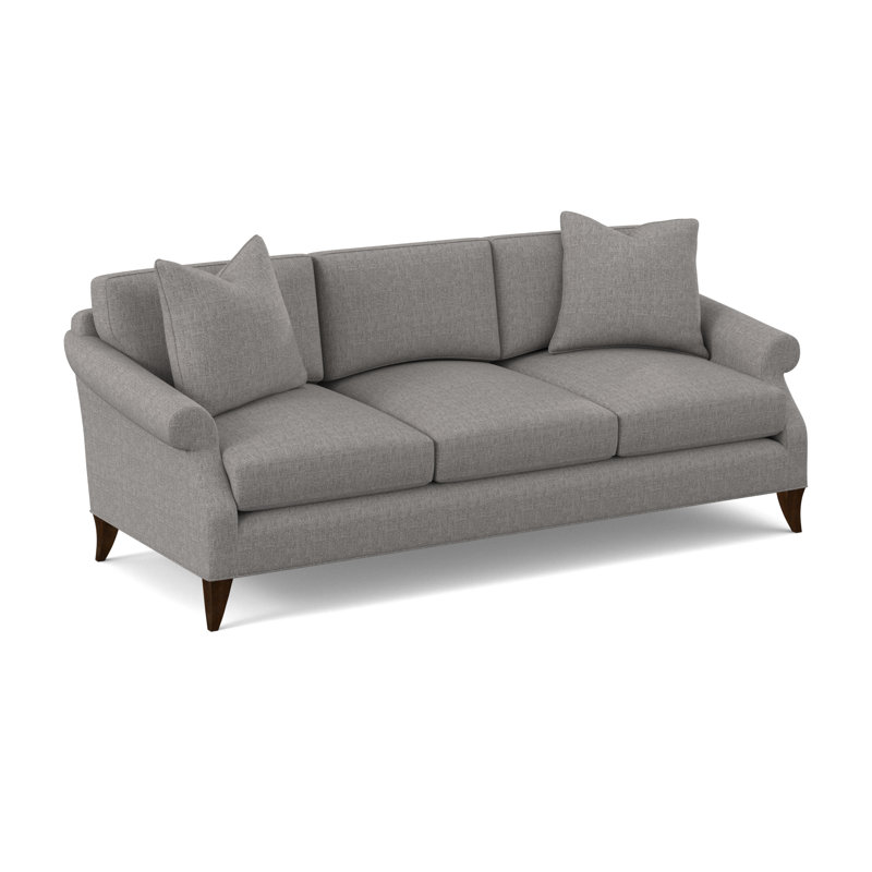 Turner Sofa, American Walnut, Kinsley Sky Viscose
