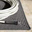 Tapis de couleur unie tressé à la main lavable à la machine-823773945