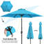 Parasol de marché 9pi avec bouton poussoir-111781684