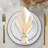 Gold Reindeer Napkin Ring Set of 4 in Graceful Leaping Pose for Elegant Dining Table Decor
