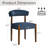 Upholstered Dining Chair Set of 4, Extra-Wide 20” Seat, Deep Cushioned Comfort, Plush Fabric, Solid Wood Legs-901888356