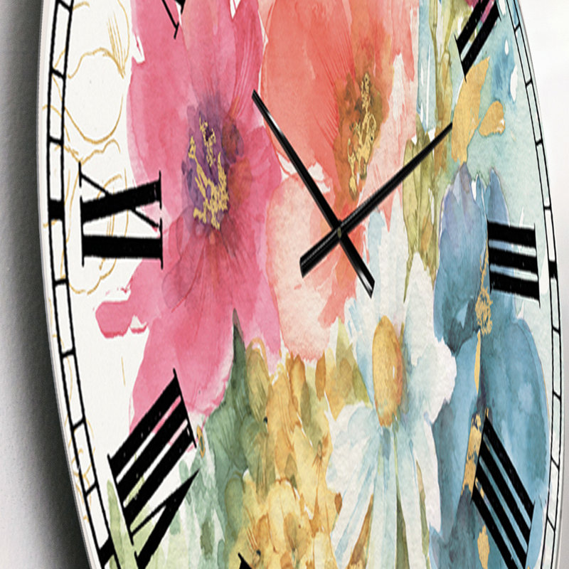 My French Garden - Horloge murale traditionnelle, Petit