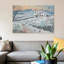 «Cottage by Winter Common», impression sur toile-21471620-74625548-74625549