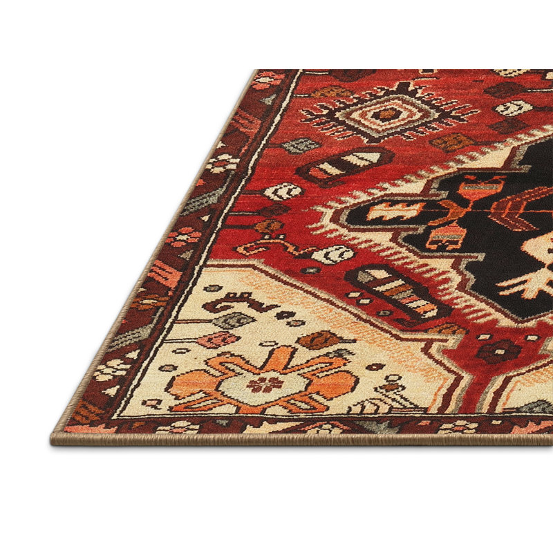 Tapis rouge à motif sud-ouest, Rectangle 2 pi x 3 pi