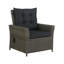 Wicker Outdoor Lounge Chair with Ottoman
