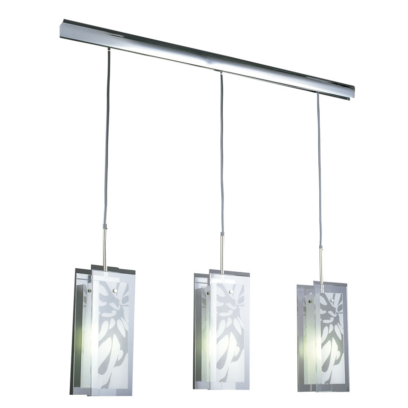 Bonfield 3 - Light Silver Kitchen Island Pendant