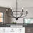 6 - Light Dimmable Wagon Wheel Chandelier-1507022823