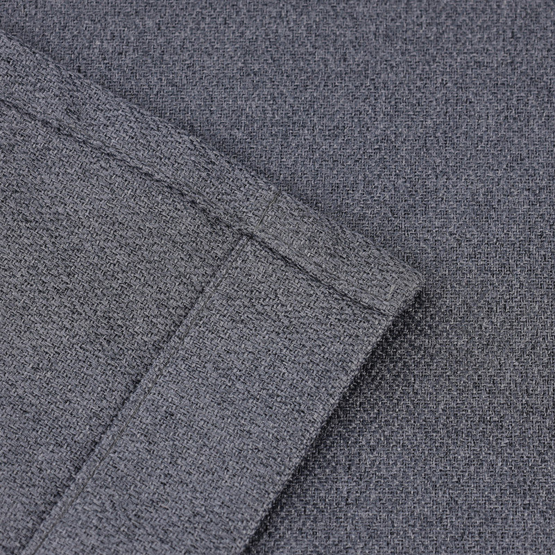 Ensemble de 2 rideaux 100% occultants et lavables à la machine, Gris anthracite, L 52 po x L 96 po
