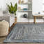 Tapis rayé bleu tressé à la main Wilde-1058885651