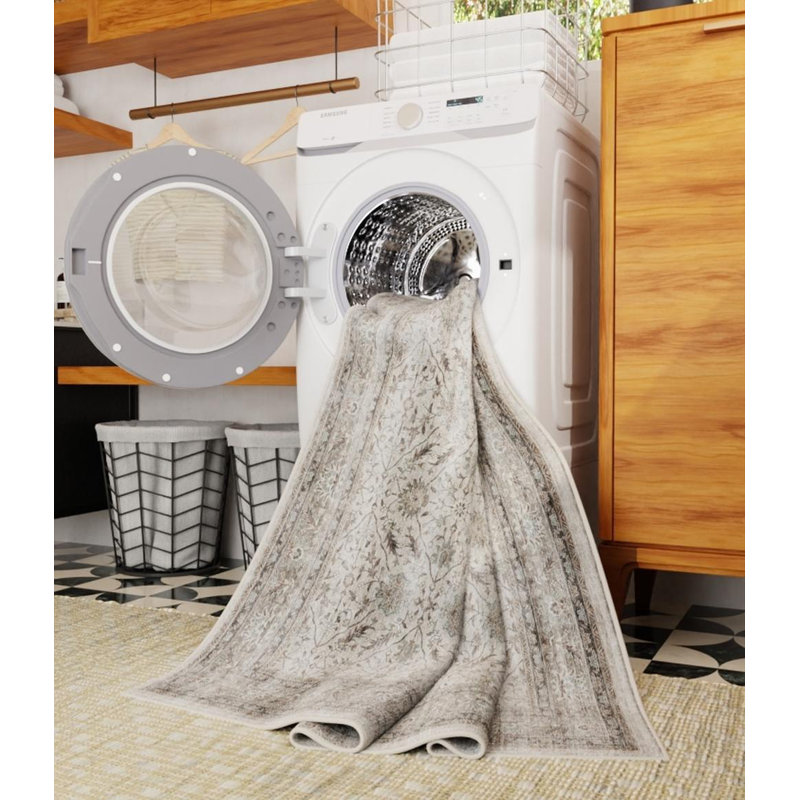 Tapis lavable à la machine Whitley Seapearl, Rectangulaire 8 pi x 10 pi
