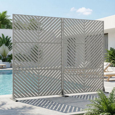 Metal Privacy Screen Fence Panel with Stylish Pattern