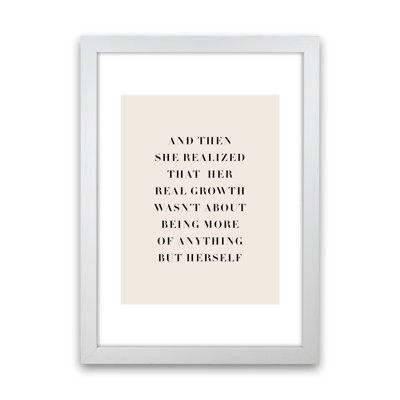 And Then She Realized Type by Planeta444 - Print