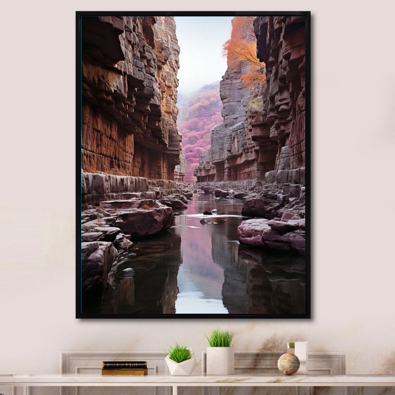 Canyon Photo Mute Spectacle III - impression, H 32 po x l 16 po x P 1 po, Cadre flottant noir