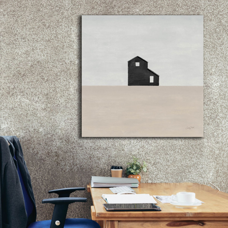  Art mural sur toile, "Rurale simplicité 1 neutre" par Courtney Prahl, 37 po x 37 po