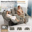 Causeuse inclinable manuelle avec causeuse avec console pour le salon, le bureau et le cinéma maison-1362148493