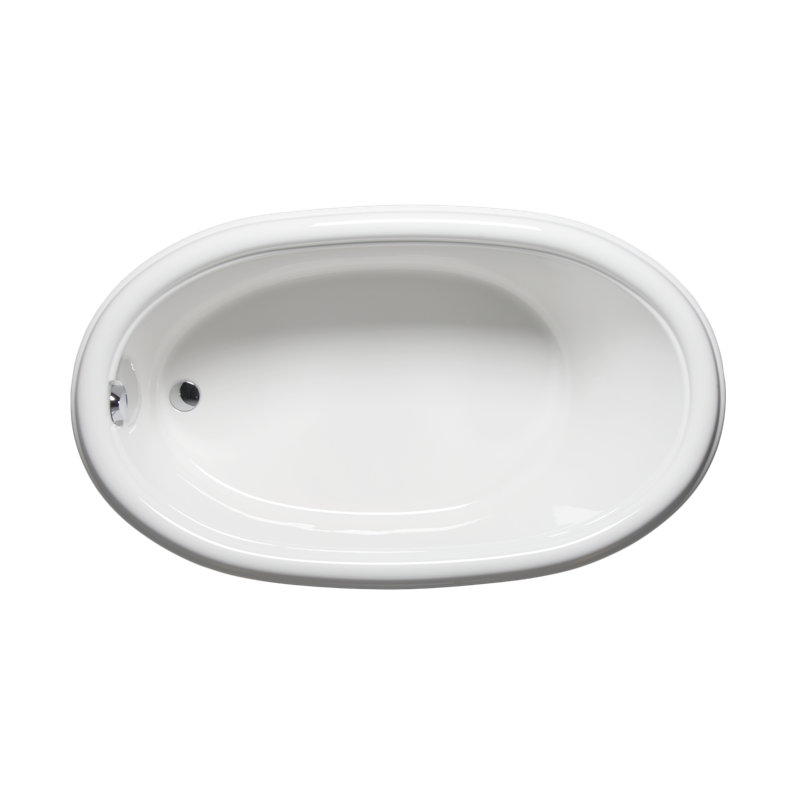 Daytona 60" x 36" Drop In Whirlpool Acrylic Bathtub, White