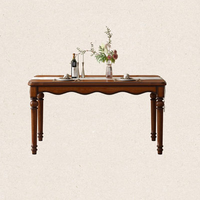 Aristarkh Mahogany Solid Wood Dining Table