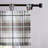 Eddie Bauer Alder Plaid Grey Tab Top Window Valance