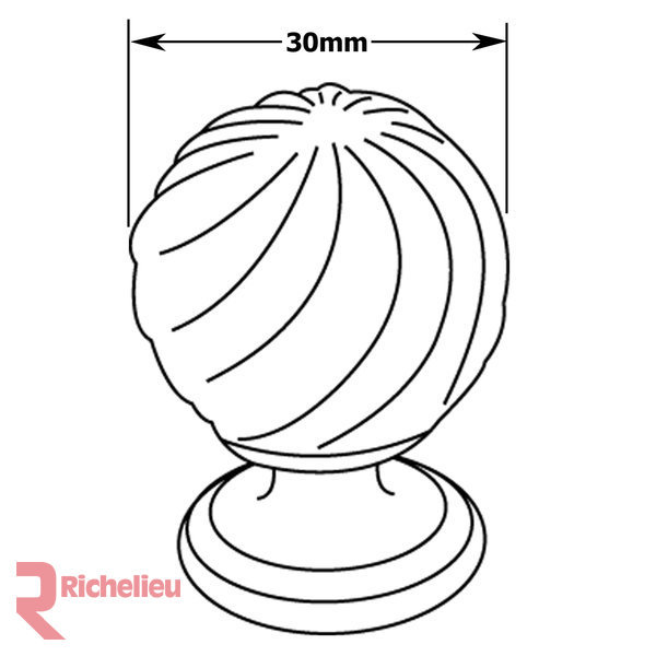 1 5/16" Diameter Round Knob