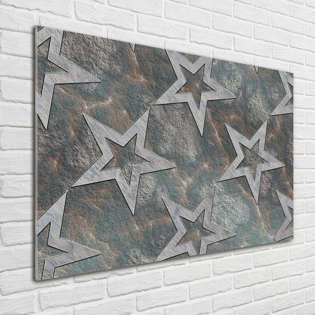 Glasbild Stone Stars