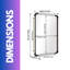 Biaunca Industrial Large Rectangular Wall  Mirror For Bedroom