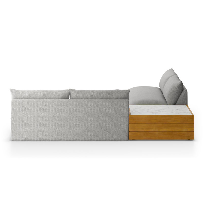 Grant Outdoor 3 - Piece Conversation Set, Gray