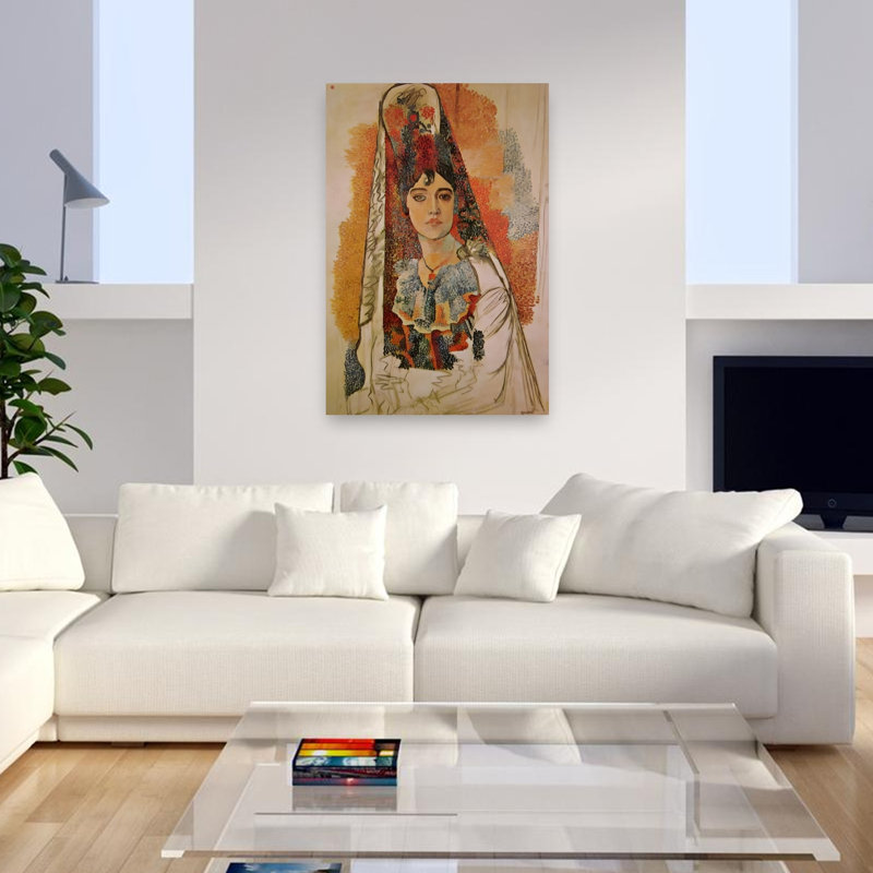 Reproduction d'art mural espagnol traditionnel espagnol, H 48 po x l 32 po