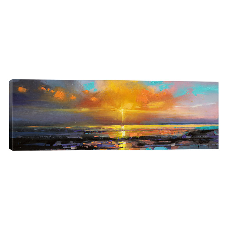 Sunburst by Scott Naismith - Wrapped Canvas Panoramic Painting, 30.48 cm H x 91.44 cm W x 1.91 cm D