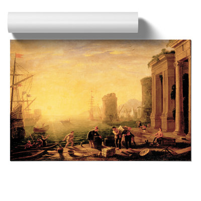 Morning In The Harbour by Claude Lorrain - No Frame Print