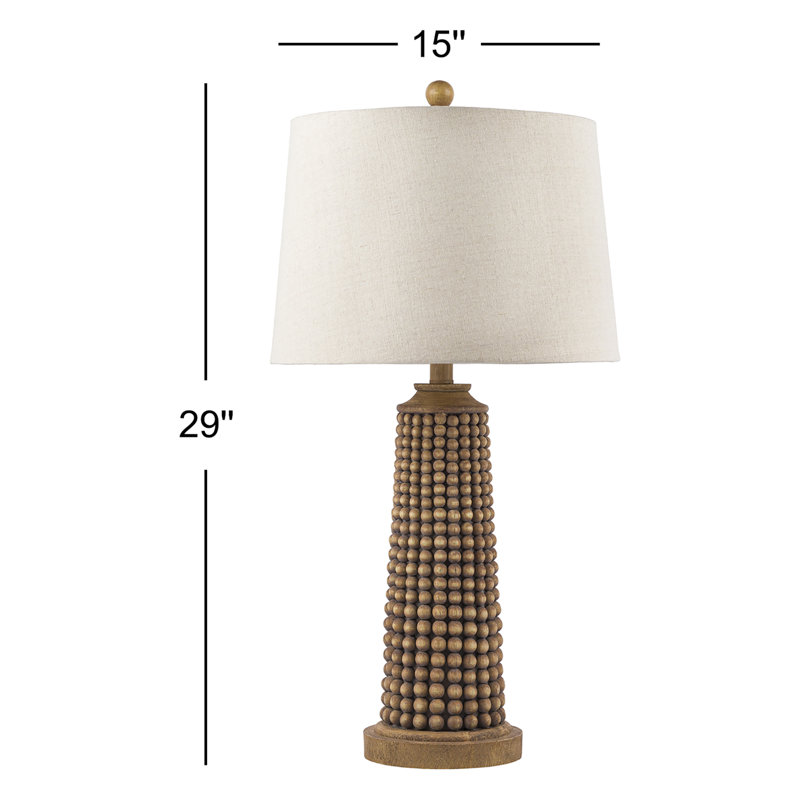 Lampe de table 1 lumière H 29 "avec abat-jour empire Claira, Taupe