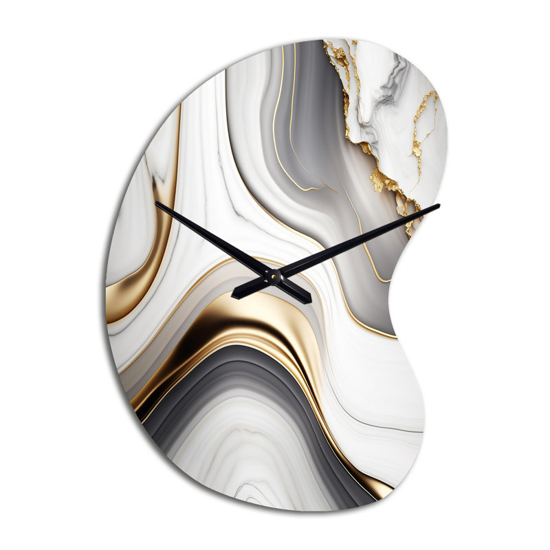 Horloge murale abstraite en forme de flèche abstraite, Grand