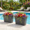 Pots de jardin décoratifs modernes pour l'intérieur et l'extérieur