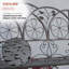 Banc de jardin en métal Ridenour Sunleaves