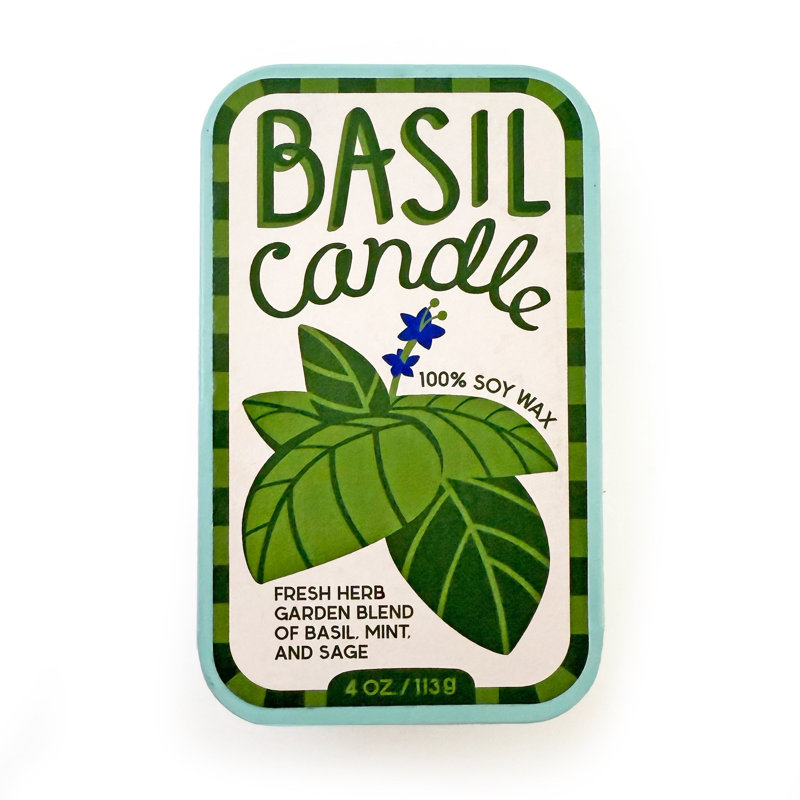 Basil & Lemon Candle Set of 2