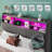 Upholstered Platform Bed With Storage Headboard, Led Lights & Charging Station-2128122663-2128122649