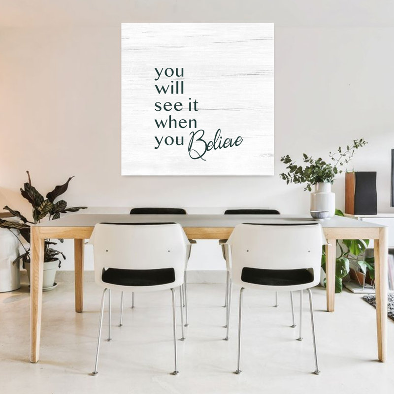 Believe, art contemporain abstrait, H 36 po x l 36 po