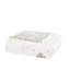 Housse de couette pour lit double / grand en coton 4 pièces - Shabby Chic, brodée avec médaillon et motif inversé, comprend une couette, 2 taies décoratives 1 coussin décoratif, lavable à la machine réversible double / grand, coton,