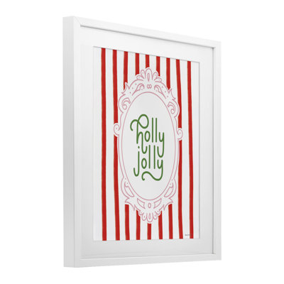 Impression encadrée sous verre Holly Jolly Ornate