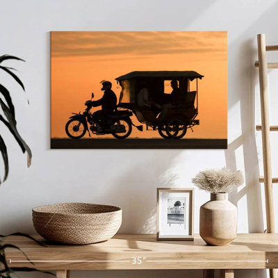 Silhouette de tuk-tuk