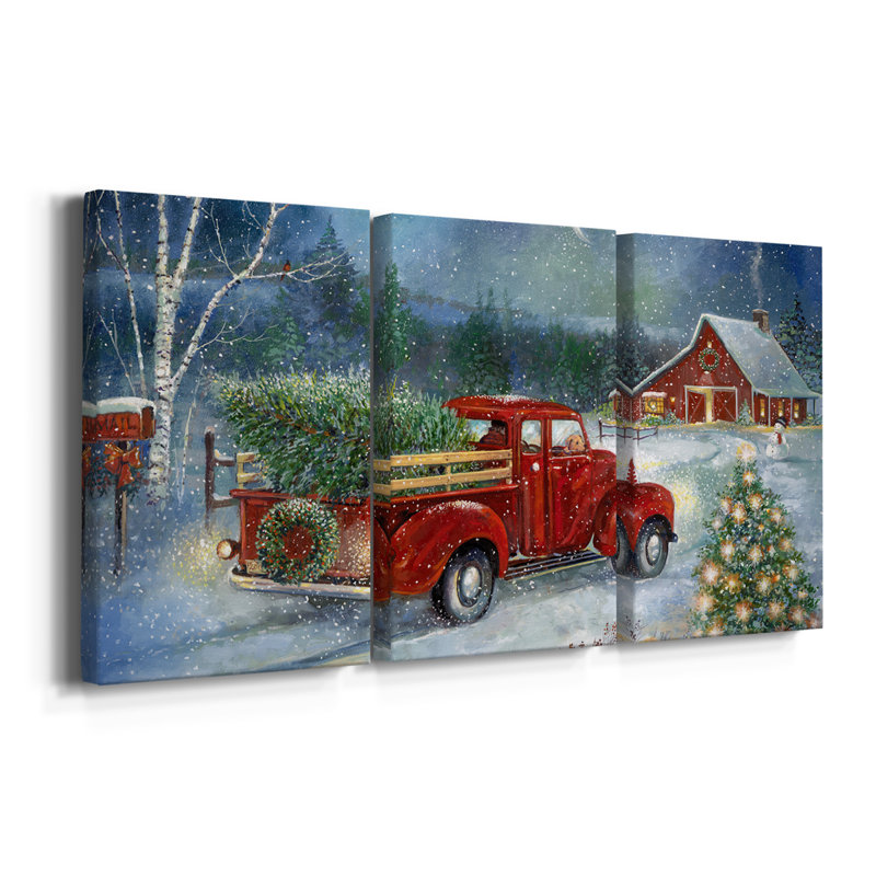 " Christmas Delivery " 3 - Pieces, 60" H x 40" W x 1" D