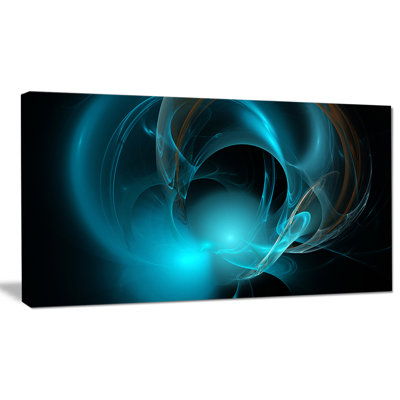 " Blue Fractal Galactic Nebula "