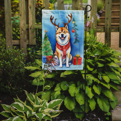 Drapeau de Noël renne de jardin
